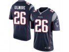 Mens Nike New England Patriots #26 Stephon Gilmore Limited Navy Blue Team Color NFL Jersey