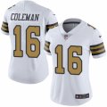 Women's Nike New Orleans Saints #16 Brandon Coleman Limited White Rush NFL Jersey