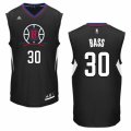 Mens Adidas Los Angeles Clippers #30 Brandon Bass Swingman Black Alternate NBA Jersey
