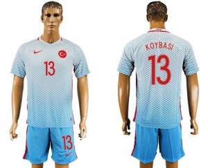 Turkey #13 Koybasi Away Soccer Country Jersey