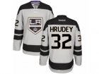 Mens Reebok Los Angeles Kings #32 Kelly Hrudey Authentic Gray Alternate NHL Jersey