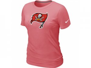 Women Tampa Bay Buccaneers Pink Logo T-Shirt