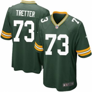 Mens Nike Green Bay Packers #73 JC Tretter Game Green Team Color NFL Jersey