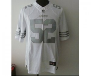 Nike San Francisco 49ers #52 Patrick Willis White Platinum jerseys