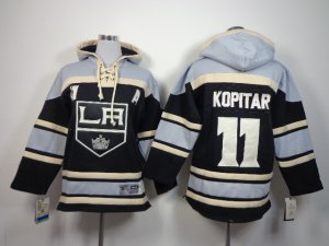 Youth nhl los angeles kings #11 kopitar grey-black[pullover hooded sweatshirt patch A]