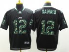 Nike New York Jets #12 Joe Namath Black jerseys(Elite Camo Fashion)