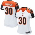 Womens Nike Cincinnati Bengals #30 Cedric Peerman Game White NFL Jersey