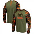 Green Bay Packers Heathered Gray Camo NFL Pro Line by Fanatics Branded Long Sleeve