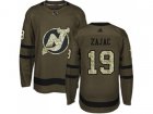 Youth Adidas New Jersey Devils #19 Travis Zajac Green Salute to Service Stitched NHL Jersey