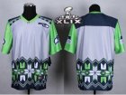 2015 Super Bowl XLIX Nike Seattle Seahawks blank Jerseys(Style Noble Fashion Elite)