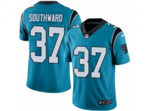 Mens Nike Carolina Panthers #37 Dezmen Southward Limited Blue Rush NFL Jersey