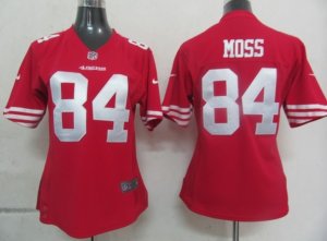 Women Nike nfl San Francisco 49ers #84 Moss Authentic red Jersey