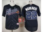 Atlanta Braves #22 Nick Markakis Blue Cool Base Stitched Baseball Jersey