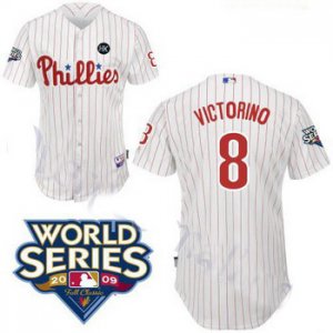 kids Philadelphia Phillies #8 Victorino w2009 World Series Patch