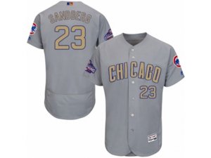 Chicago Cubs #23 Ryne Sandberg Authentic Gray 2017 Gold Champion Flex Base MLB Jersey