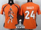 2014 super bowl xlvii nike women nfl jerseys denver broncos #24 bailey orange[portrait fashion]