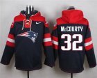 Nike New England Patriots #32 Devin McCourty Navy Blue Player Pullover Hoodie