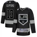 LA Kings With Dodgers #13 Kyle Clifford Black Adidas Jersey