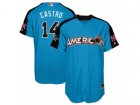 New York Yankees #14 Starlin Castro Replica Blue American League 2017 MLB All-Star MLB Jersey