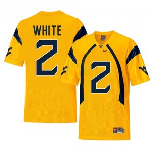 West Virginia Mountaineers #2 Ka\'Raun White Gold College Football Jersey