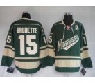 nhl minnesota wild #15 brunette green