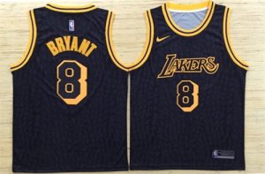 Lakers #8 Kobe Bryant Black Nike Swingman Jersey