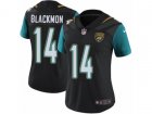 Women Nike Jacksonville Jaguars #14 Justin Blackmon Vapor Untouchable Limited Black Alternate NFL Jersey