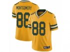 Mens Nike Green Bay Packers #88 Ty Montgomery Limited Gold Rush NFL Jersey