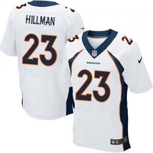 Nike Denver Broncos #23 Ronnie Hillman white jerseys(Elite)