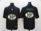 Mens Green Bay Packers #12 Aaron Rodgers Black 2020 Shadow Logo Vapor
