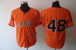 mlb San Francisco Giants #48 Sandoval orange[2010 World Series P