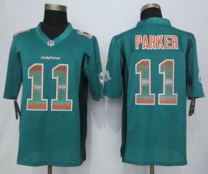 2015 New Nike Miami Dolphins #11 Parker Green Strobe Jerseys(Limited)