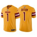 Nike Washington Commanders #1 Jahan Dotson Yellow 2022 NFL Draft Vapor Untouchable