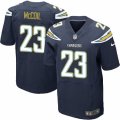 Mens Nike San Diego Chargers #23 Dexter McCoil Elite Navy Blue Team Color NFL Jersey