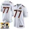 Nike Denver Broncos #77 Karl Mecklenburg White Super Bowl 50 Men Stitched NFL Game Event Jersey