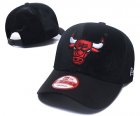 Bulls Team Logo Black Adjustable Hat GS