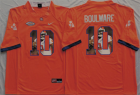 Clemson Tigers 10 Ben Boulware Orange Portrait Number College Jersey