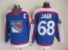 NHL New York Rangers #68 Jaromir Jagr Blue CCM Throwback Jerseys
