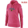 Women NEW Jacksonville Jaguars Heart & Soul Pullover Hoodie Light pink