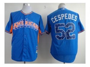 mlb 2013 all star jerseys oakland athletics #52 cespedes blue