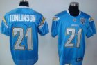 nfl san diego chargers #21 tomlison baby blue(team 50th)