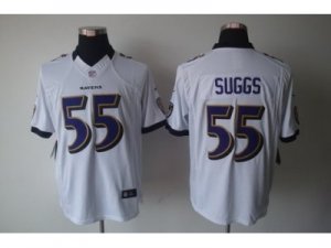 Nike NFL Baltimore Ravens #55 Terrell Suggs White Jerseys(Limited)