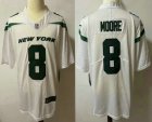 Mens New York Jets #8 Elijah Moore White 2021 Vapor Untouchable