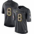 Mens Nike Denver Broncos #8 Brandon McManus Limited Black 2016 Salute to Service NFL Jersey