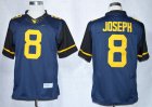 NCAA Virginia Mountaineers #8 Karl Joseph blue Jerseys(game)