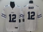 Nike Patriots #12 Tom Brady White Team Logos Fashion Vapor Limited Jersey