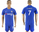 2017-18 Chelsea 7 KANTE Home Soccer Jersey