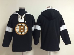 NHL Boston Bruins blank black jerseys[pullover hooded sweatshirt]