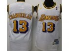 nba Los Angeles Lakers #13 Chamberlain Throwback white