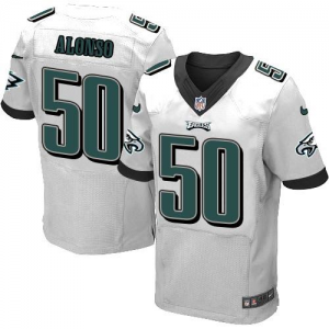 Nike Philadelphia Eagles #50 Kiko Alonso white jerseys(Elite)